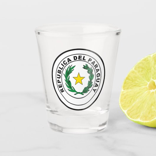 Verzegeling van Paraguay Shot Glas (Voorkant)