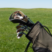 Verzegelpunt Siamese kat op kruispunt Golfheadcover (Insitu)