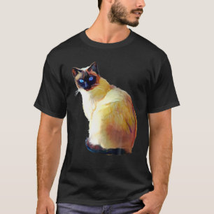 Verzegelpunt Siamese kattenolie T-shirt