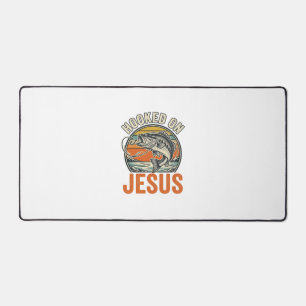 Verzeild in Jezus Vintage Bass Vissen Geloof Bureaumat