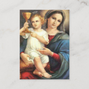 Verzekering Edel Bloed van Jezus Prayer Visitekaartje