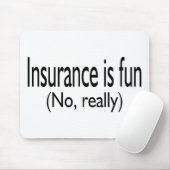 Verzekering is niet echt goed muismat (Met muis)