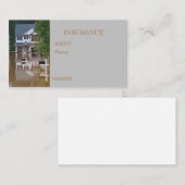 Verzekering overstromingsschade visitekaartje (Voorkant / Achterkant)