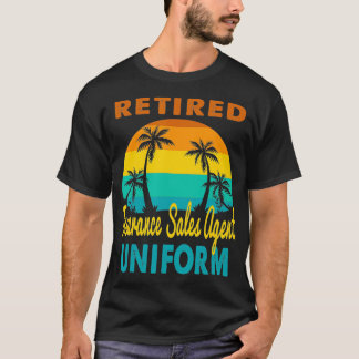 Verzekeringsagent in ruste Uniform Tropisch Ret T-shirt