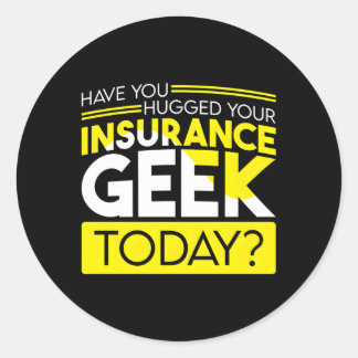 Verzekeringsagent voor verzekeringsmakelaar Insura Ronde Sticker