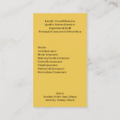 Verzekeringsautodealer Visitekaartje (Achterkant)