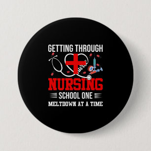 Verzekeringscadeau Doorlopen van verpleegschool Ronde Button 7,6 Cm