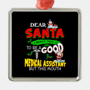 Verzekeringscadeau Geachte Santa Good Medical As Metalen Ornament