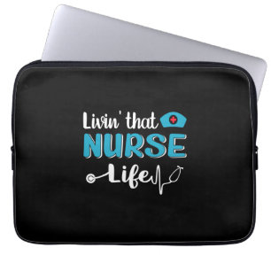 Verzekeringscadeau Het leven van deze verpleegst Laptop Sleeve