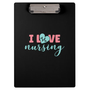 Verzekeringscadeau I Love Nursing Klembord