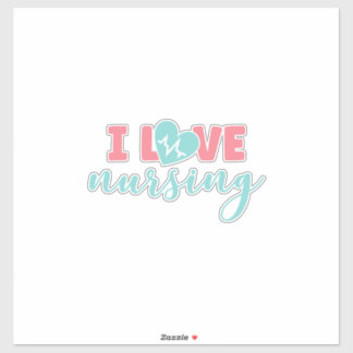 Verzekeringscadeau | I Love Nursing Sticker