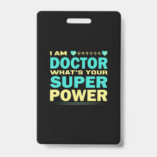 Verzekeringscadeau   Ik ben dokter Wat is uw super Badge