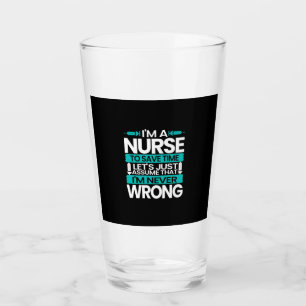 Verzekeringscadeau Ik ben een verpleegster om ti Glas