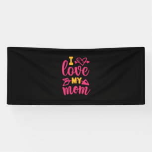 Verzekeringscadeau   Ik hou van mijn moeder Spandoek