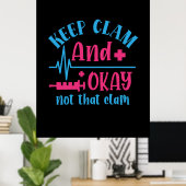 Verzekeringscadeau | Kalm houden en niet dat klusj Poster (Thuiskantoor)
