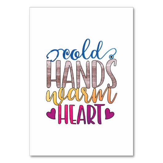 Verzekeringscadeau | Koude Hands Varm Heart Kaart (Voorkant)