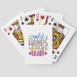 Verzekeringscadeau Koude Hands Varm Heart Pokerkaarten