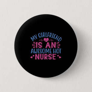 Verzekeringscadeau   Mijn Vriendin is een Geweldig Ronde Button 5,7 Cm