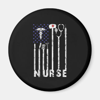 Verzekeringscadeau | Nurse Amerikaanse vlag Nurse  Magneet