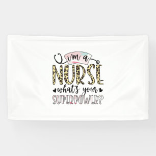 Verzekeringscadeau Proud Super Nurse Spandoek