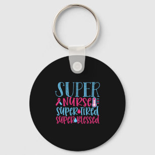 Verzekeringscadeau Super Nurse Super Tired Sleutelhanger