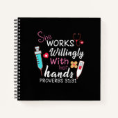 Verzekeringscadeau | Zij werkt willens en wetens Notitieboek (Voorkant)