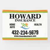 verzekeringsmaatschappij spandoek (Horizontaal)