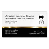 Verzekeringsmakelaar Visitekaartje Magneten (Voorkant)
