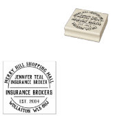 Verzekeringsmakelaars Rubber Stamp Rubberstempel (Gestempeld)