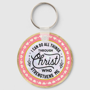 Verzen Ik kan alles doen door Christus Sleutelhanger