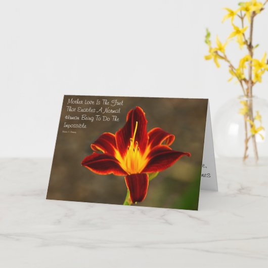 Verzend de Kaart van de Moederdag met (Gele Bloem)