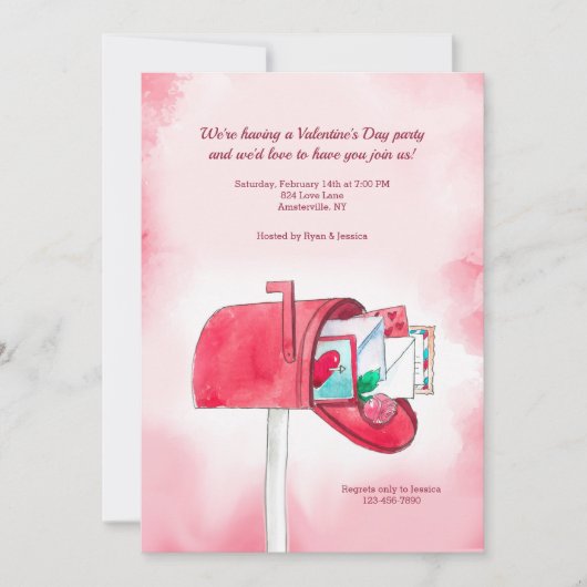 Verzend een uitnodiging met liefde (Voorkant)