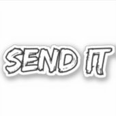 Verzend het Disc Golf Sticker (Voorkant)