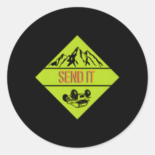 Verzend het ronde sticker