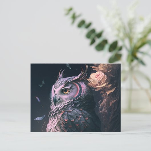 Verzend Speciale Groeten met Owl Briefkaarten (Staand voorkant)