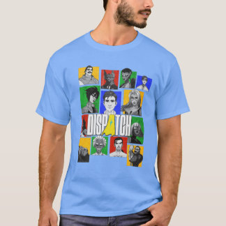 Verzend spelcollage retro t-shirt