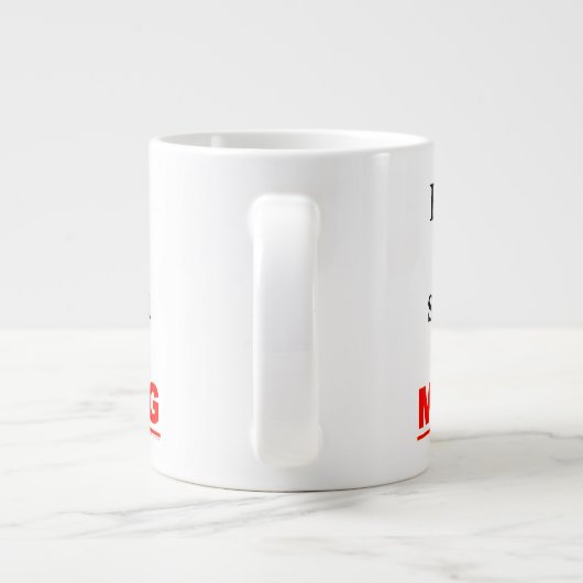 Verzend u naar een vergadering Funny Jumbo Coffee  Jumbo Mok (Achterkant)