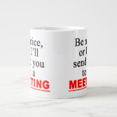 Verzend u naar een vergadering Funny Jumbo Coffee  Jumbo Mok (Voorkant)