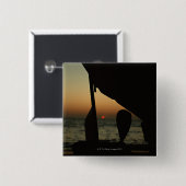 Verzend Vierkante Button 5,1 Cm (Voorkant /achterkant)