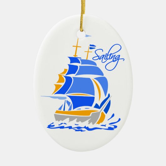 Verzendbaar ornament, aanpasbaar keramisch ornament (Voorkant)