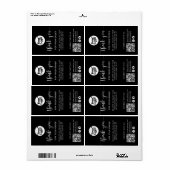Verzendcode Logo QR Pakket Black Box Seal Label (Full Sheet)