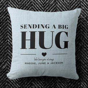 Verzenden Hug Aangepaste Naam Modern Chic Moederda Kussen