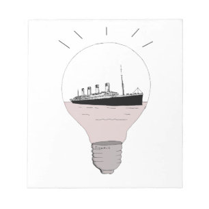Verzenden in een lamp notitieblok