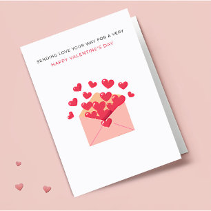 Verzenden Liefde Uw Weg Harten Envelop Valentijns Kaart
