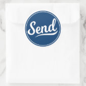 Verzenden Logo Ronde Sticker (Tas)