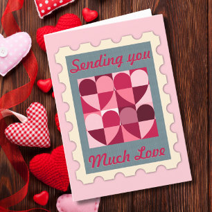 Verzenden U Veel liefde Postzegel Valentijnsdag Feestdagen Kaart