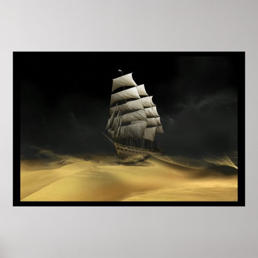 Verzenden van de woestijn poster (Voorkant)