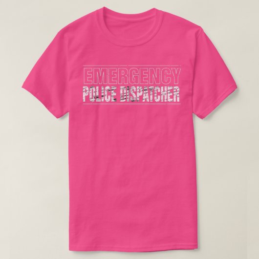 Verzender voor de politie t-shirt (Design voorkant)