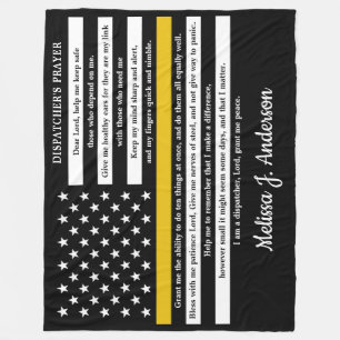 Verzenders Prayer Persoonlijk Thin Gold Line Fleece Deken