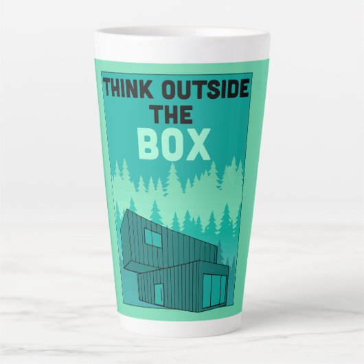 Verzending Container Thuis wonen Latte Mok (Voorkant)